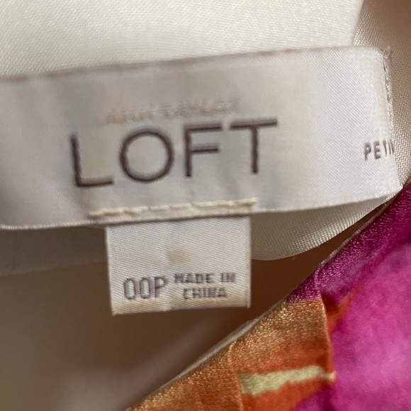 Ann Taylor Loft petite floral print dress (worn once) - Picture 3 of 4